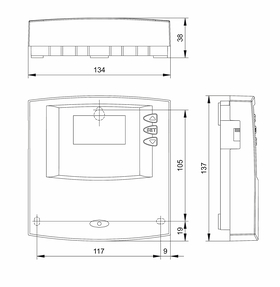 Steca TR 0201 technische Zeichnung