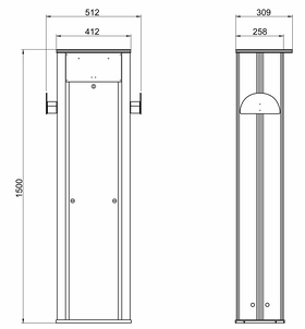 Steca SVE 822 technische Zeichnung